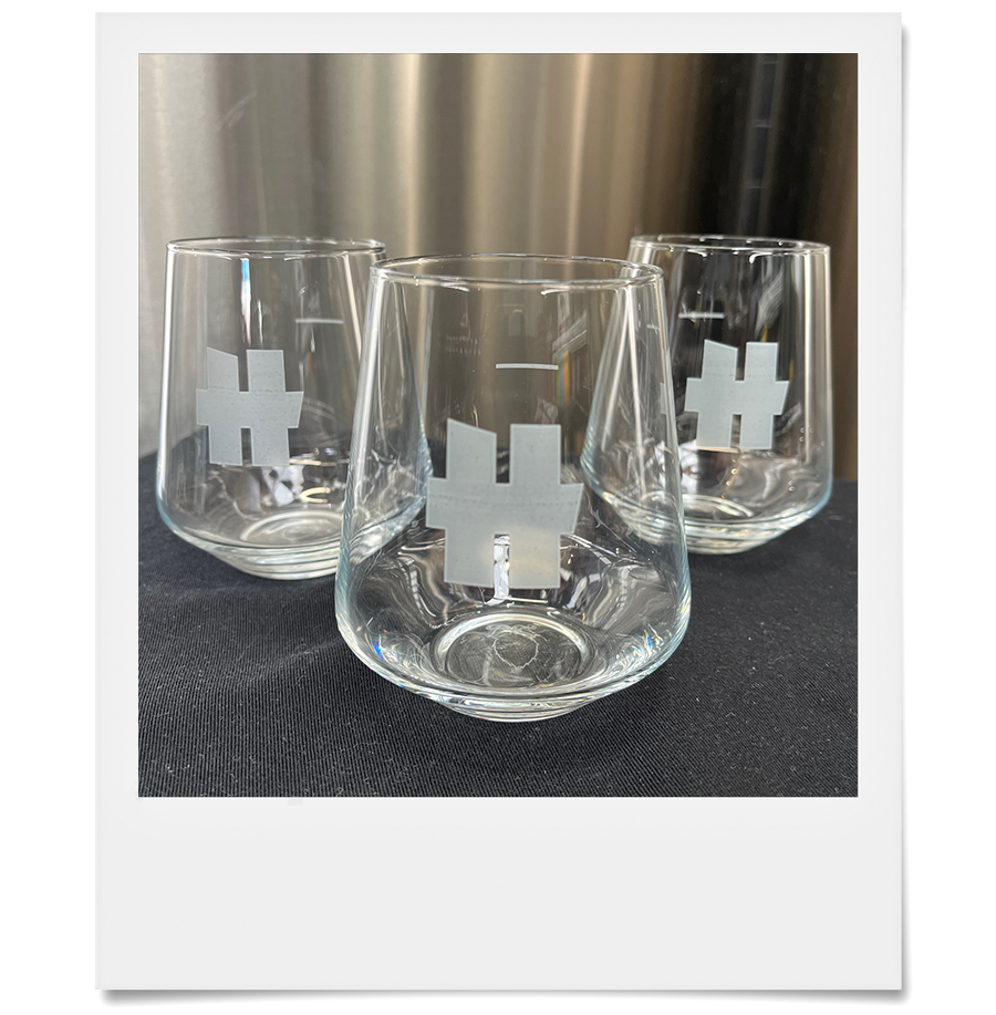 HALLERTAU STEMLESS WINE GLASSES